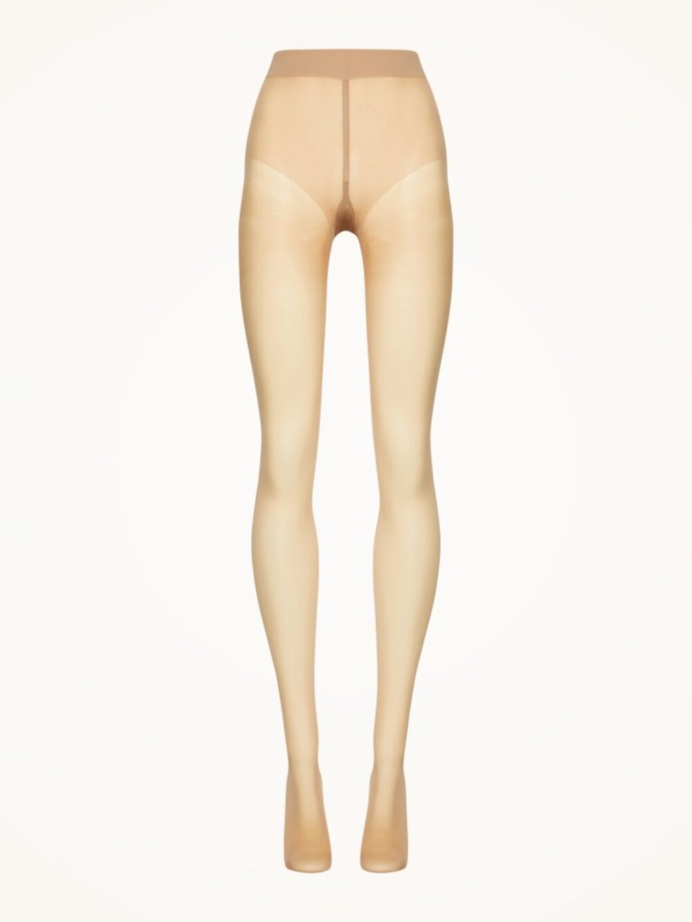 $65 Wolford Pure 10 Tights Gobi Caramel Sheer Nude Matte Invisible Seamless XS - Picture 8 of 13